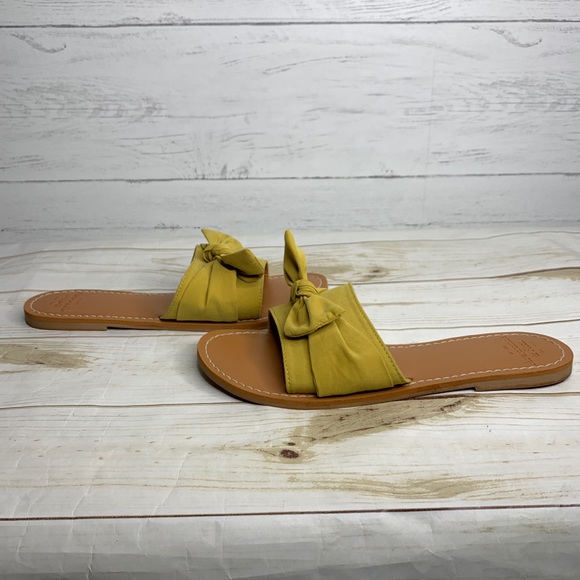 Abercrombie & Fitch Shoes - Abercrombie & Fitch Yellow Bow Slide Sandal